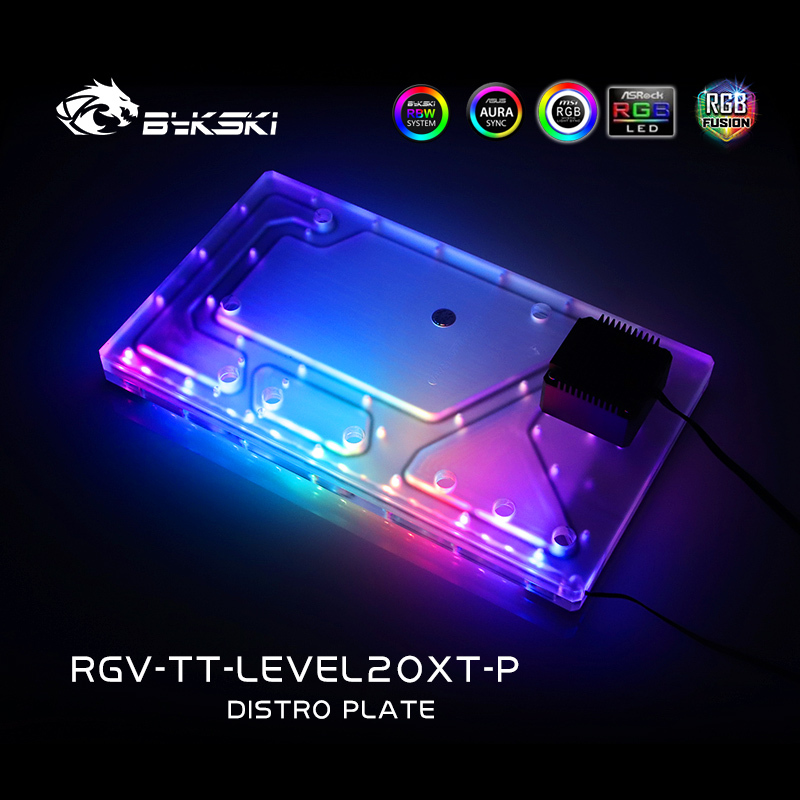 Distro Plate Ddc Pump Combo - Bykski RGV-TT-LEVEL20XT-P Piastra di distribuzione in