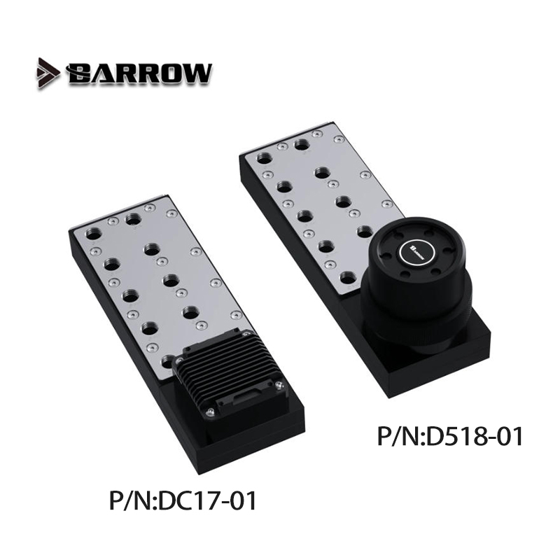 Integrated Pump Reservoir Distro Plate - Barrow Piastra/Placca di Distribuzione in Acciaio