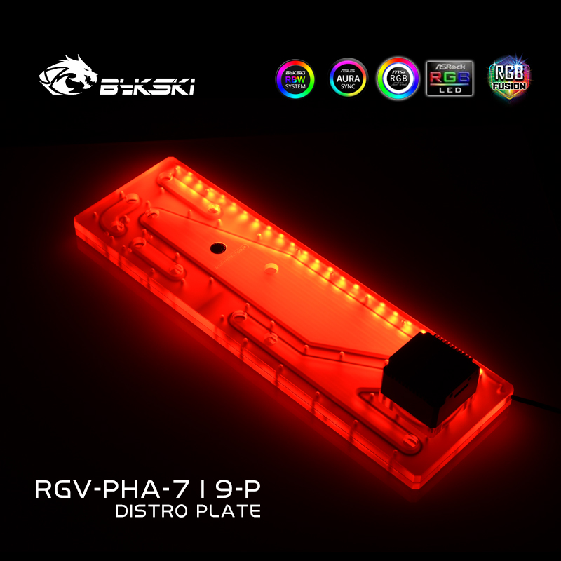 Distro Plate Ddc Pump Combo - BYKSKI RGV-PHA-719-P Serbatoio acrilico da utilizzare